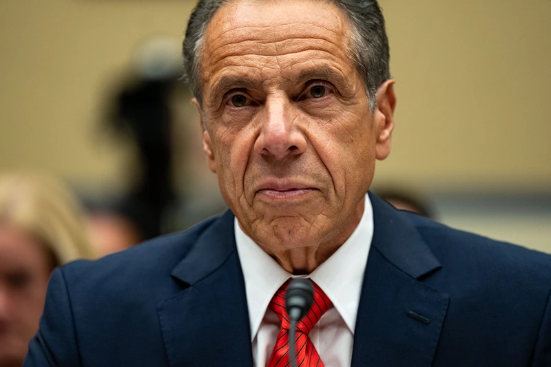 WASHINGTON, DC - SEPTEMBER 10: Former New York Governor Andrew Cuomo testifies before the Select Subcommittee on the Coronavirus Pandemic in the Rayburn House Office Building at the U.S. Capitol on September 10, 2024 in Washington, DC. Cuomo is expected to speak about his handling of the pandemic and controversial Covid-era nursing home policies, with Republicans scrutinizing his role in the state's response and allegations of undercounting nursing home deaths. (Photo by Kent Nishimura/Getty Images)