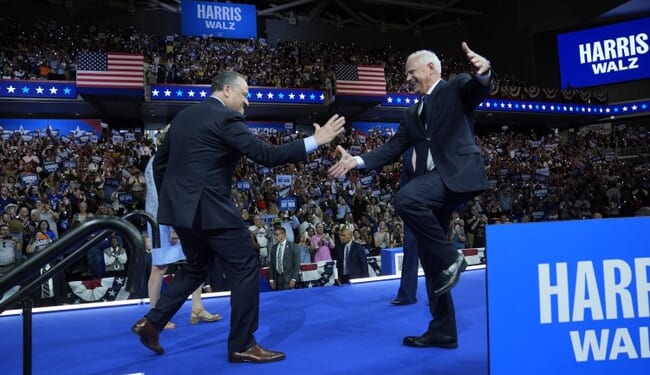 Tim Walz Still Believes MSM’s ¿Quién Es Más Macho? Shtick About Him