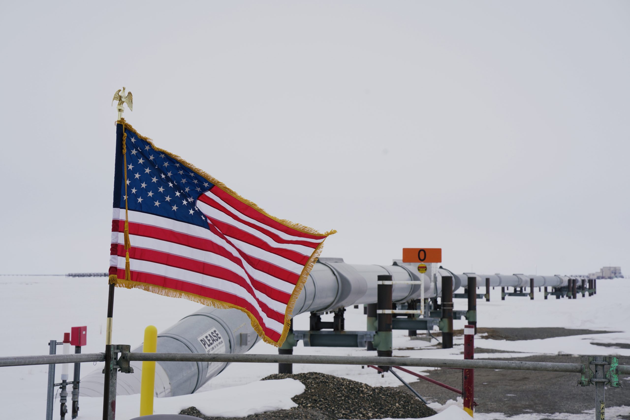 The starting point of the Trans-Alaska Pipeline System is photographed on June 2.