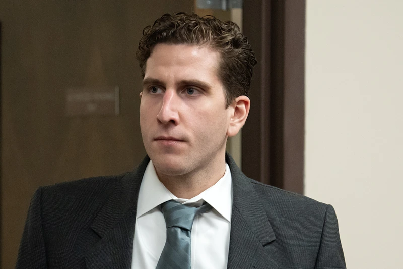 Bryan Kohberger, accused of murder, arrives for a hearing on cameras in the courtroom in Latah County District Court on September 13, 2023 in Moscow, Idaho. Kohberger, a former criminology PhD student, was indicted earlier this year in the November 2022 killings of Madison Mogen, 21; Kaylee Goncalves, 21; Xana Kernodle, 20; and Ethan Chapin, 20, in an off-campus apartment near the University of Idaho. (Photo by Ted S. Warren-Pool/Getty Images)