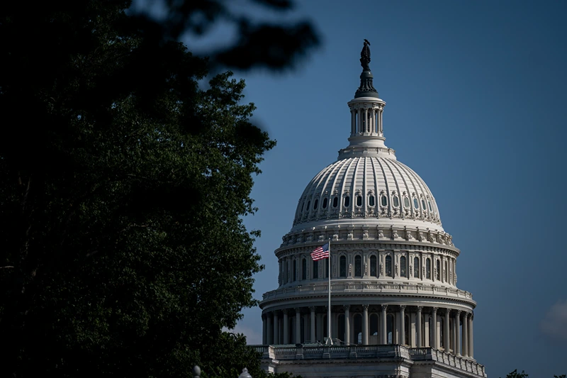 WASHINGTON, DC - JUNE 28: The U.S. Capitol on June 28, 2025 in Washington, DC. Senate Republicans overnight released a new version of the "One, Big, Beautiful Bill," as they approach U.S. President Donald Trump