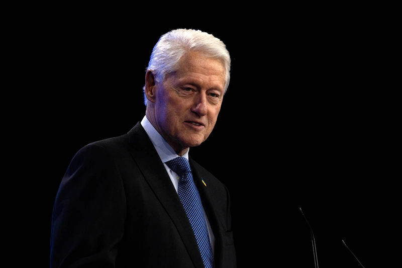 NEW YORK, NEW YORK - SEPTEMBER 23: Former U.S. President Bill Clinton speaks onstage during the Clinton Global Initiative (CGI) on September 23, 2024 in New York City. Coinciding with the U.N. General Assembly, the Clinton Global Initiative brings together business, government, and civil society leaders to drive progress on humanitarian response efforts to global crises. (Photo by Alex Kent/Getty Images)