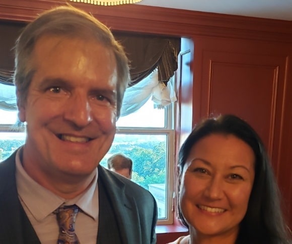 John Klar with with food rights activist Zen Honeycutt