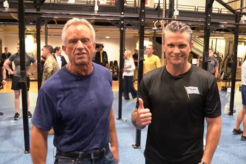 HHS Secretary Robert Kennedy Jr. and DOD Secretary Pete Hegseth - via Kennedy Jr.'s X account