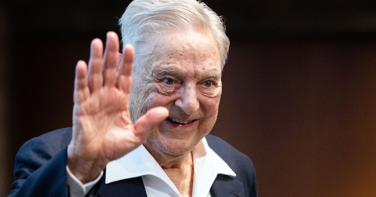 George Soros talks to the audience after receiving the Schumpeter Award 2019 in Vienna, Austria, on June 21, 2019.