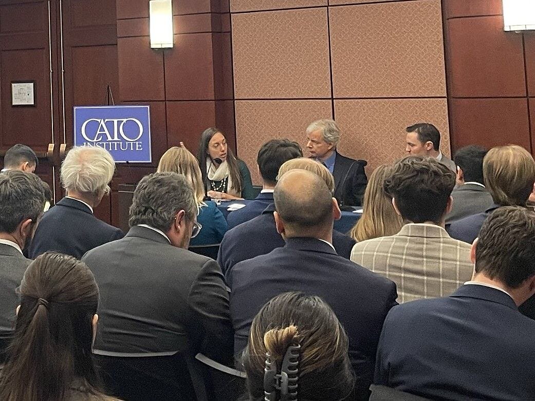 Cato’s Romina Boccia, Chris Edwards, and Adam Michel speak at a Capitol Hill briefing covering DOGE, pro-growth tax cuts, and fixing the debt