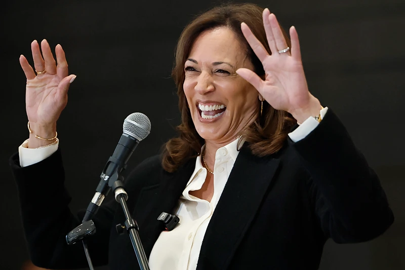 LOS ANGELES, CALIFORNIA - JUNE 06: Former Vice President Kamala Harris speaks at the State of the People POWER Tour opening ceremony on June 6, 2025 in Los Angeles, California. The ten city State of the People POWER Tour is a national campaign aimed at ‘uniting Black communities through healing, direct relief, and power building.’ (Photo by Mario Tama/Getty Images)