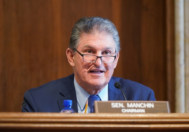 Longtime Democrat Joe Manchin Blasts Obama, Biden, and Schumer for Working To 'Weaken the Very Guardrails' of Democracy