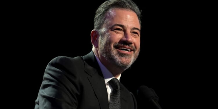 Jimmy Kimmel performs onstage at the "Power Of Love" gala in Las Vegas, Nevada, on Feb. 22.