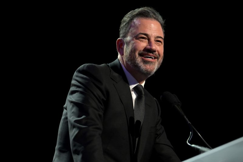 LAS VEGAS, NEVADA - FEBRUARY 22: Jimmy Kimmel performs onstage as Keep Memory Alive hosts star-studded lineup at annual "Power Of Love" gala at MGM Grand Garden Arena on February 22, 2025 in Las Vegas, Nevada. (Photo by Bryan Steffy/Getty Images for Keep Memory Alive)