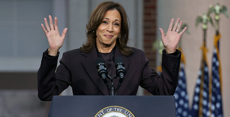 Kamala Harris Says She Skipped Rogan Podcast Because One Hour Flight 'Wasn't Feasible'