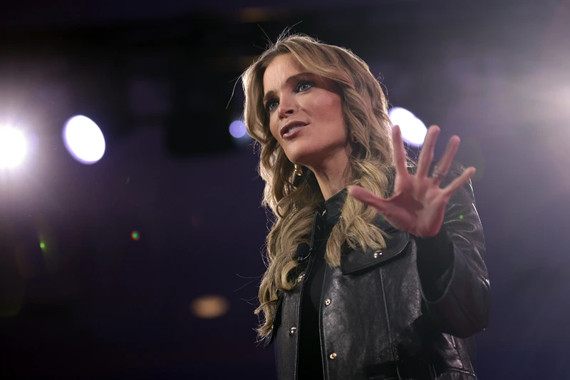 OXON HILL, MARYLAND - FEBRUARY 21: Political commentator and journalist Megyn Kelly speaks at the Conservative Political Action Conference (CPAC) at the Gaylord National Resort Hotel And Convention Center on February 21, 2025 in Oxon Hill, Maryland. The annual four-day gathering brings together conservative U.S. lawmakers, international leaders, media personalities and businessmen to discuss and champion conservative ideas. (Photo by Alex Wong/Getty Images)