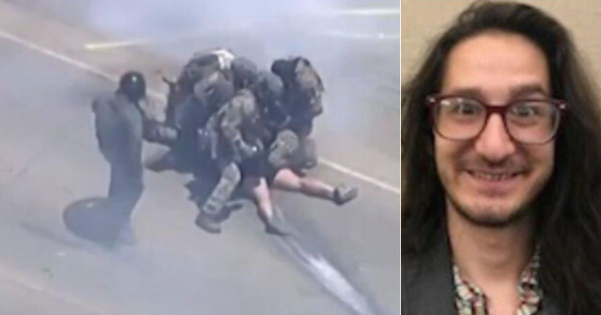 Cal State professor Jonathan Caravallo was indicted by a grand jury on Wednesday after he allegedly threw tear gas at ICE and CBP agents conducting a raid on a weed farm where children were saved.