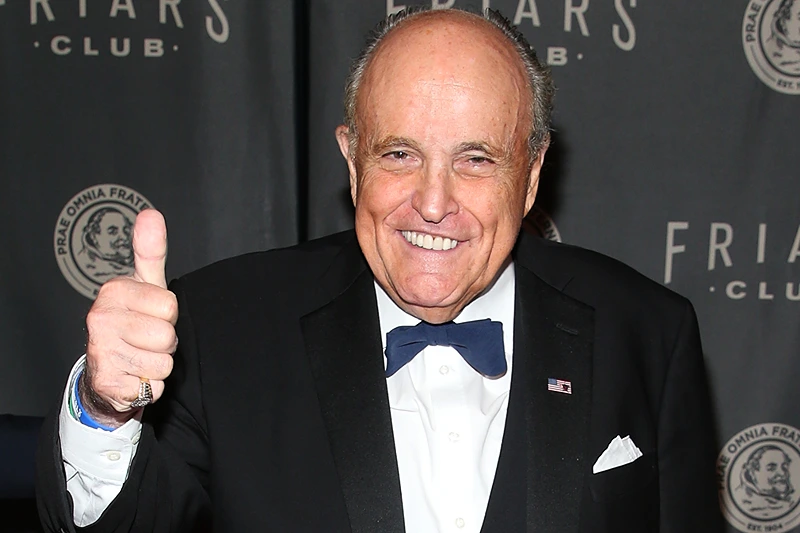 NEW YORK, NEW YORK - MAY 26: Rudy Giulianiattends the Friars Club gala honoring Tracy Morgan with the Entertainment Icon Award at The Ziegfeld Ballroom on May 26, 2022 in New York City. (Photo by Rob Kim/Getty Images)