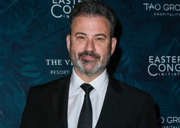 LAS VEGAS, NEVADA - NOVEMBER 17: Jimmy Kimmel attends the 2023 Eastern Congo Initiative Poker and Blackjack Tournament hosted by TAO Group Hospitality at LAVO Restaurant & Nightclub at The Palazzo at The Venetian Resort Las Vegas on November 17, 2023 in Las Vegas, Nevada. (Photo by Mindy Small/Getty Images)