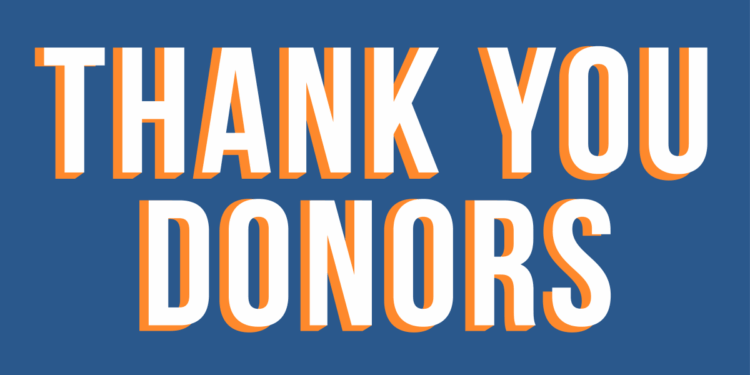Thanks to Our Fall Campaign Donors