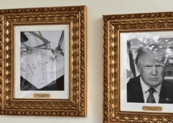Trump WH replaces Biden’s ‘Presidential Walk of Fame’ portrait with photograph of his autopen signature – One America News Network