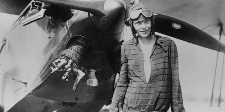 394033 03: (FILE PHOTO) Amelia Earhart stands June 14, 1928 in front of her bi-plane called "Friendship" in Newfoundland. Carlene Mendieta, who is trying to recreate Earhart