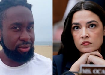 Kaizen Asiedu, left, took to social media to dismantle Rep. Alexandria Ocasio-Cortez’s, right, false claims about Charlie Kirk, expertly dismantling her lies with facts.