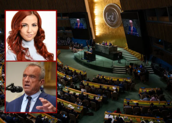 US President Donald Trump addresses the 80th session of the United Nations General Assembly at UN headquarters in New York City on September 23, 2025. This year