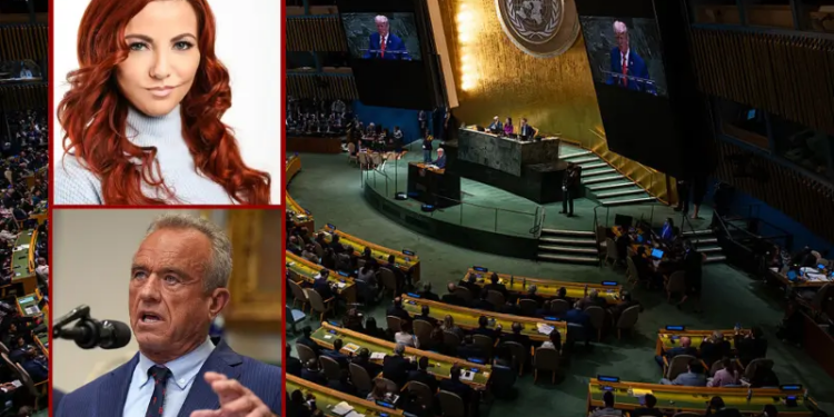 US President Donald Trump addresses the 80th session of the United Nations General Assembly at UN headquarters in New York City on September 23, 2025. This year