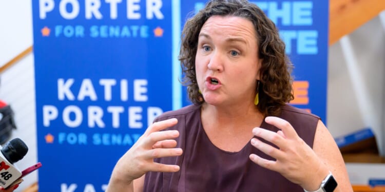 Katie Porter’s Gubernatorial Bid Spirals into 'Disaster' As Resurfaced Video Shows Her Yelling ‘Get Out of My F—ing Shot’ at Staffer