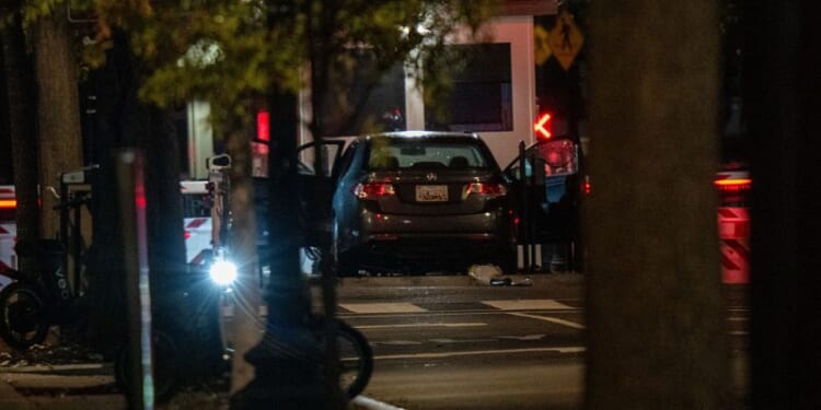 Driver arrested after crashing car into WH security gate – One America News Network