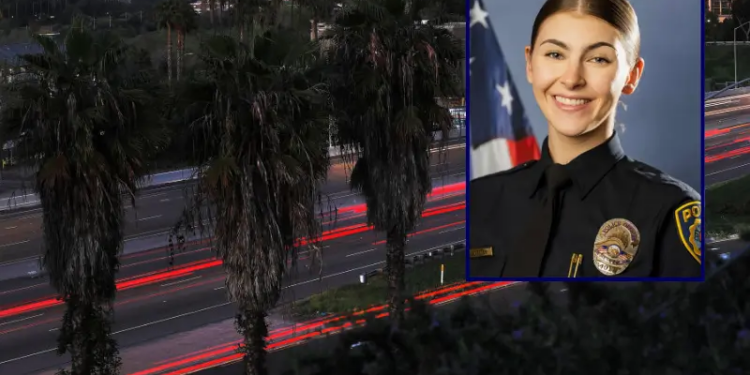 Motorists travel on Interstate 8 as a sign encourages hand washing on March 15, 2020 in San Diego, California. The Centers for Disease Control and Prevention on Sunday called for the cancellation of events of 50 or more people for the next eight weeks to attempt to prevent the spread of coronavirus (COVID-19). (Photo by Sean M. Haffey/Getty Images) / Officer Lauren Craven; La Mesa Police Department