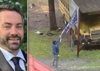A 38-year-old accountant identified as Benjamin Michael Campbell is facing multiple charges -- including a felony charge - in a shooting incident in rural North Carolina after he allegedly stopped his car and tore down a Trump banner.