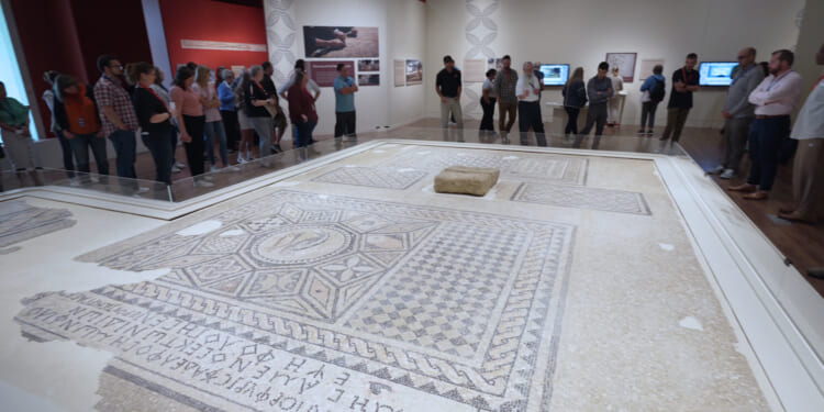 'Beautiful and Significant': Israel's Megiddo Mosaic on Display at Museum of the Bible