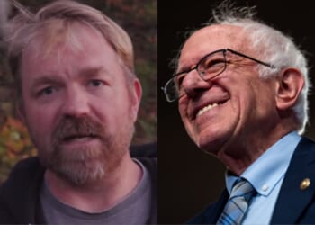 Bernie Won't Drop Endorsement of Maine Senate Candidate With Nazi Tattoo