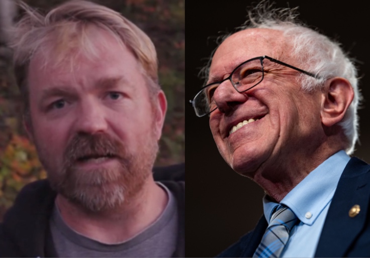 Bernie Won't Drop Endorsement of Maine Senate Candidate With Nazi Tattoo