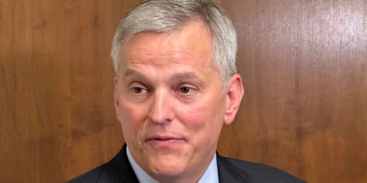 Gov. Josh Stein speaks to reporters after a Council of State meeting at the Department of Transportation headquarters in Raleigh, North Carolina, on July 8.