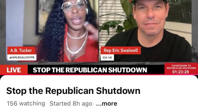 Fewer Than 200 Tuned In to Hakeem Jeffries’s Livestream Blaming Republicans for Shutdown