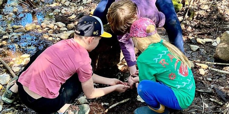 Learning in nature at Brompton school.