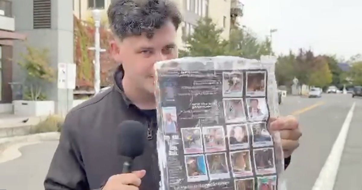 Antifa protesters appear to have made a poster targeting conservative commentators and independent journalists who cover their antics.
