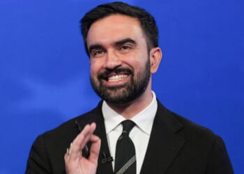 New York City Democratic mayoral candidate Zohran Mamdani speaks during a mayoral debate in New York City on Thursday.