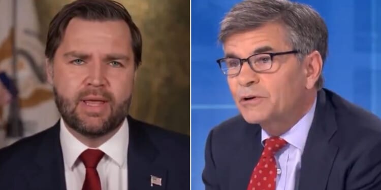Vice President J.D. Vance refused to let George Stephanopoulos hijack the conversation.