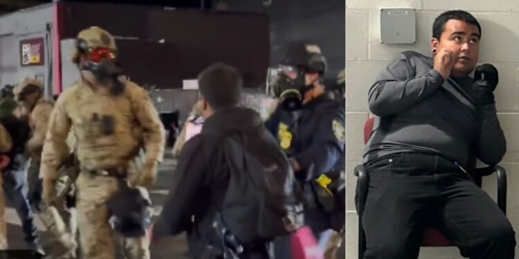 This week, one protester in Portland, Oregon, went from yelling at federal officials on the street to quivering in fear after being arrested.