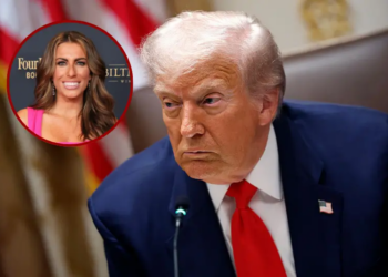 U.S. President Donald Trump speaks during a meeting with President of Argentina Javier Milei in the Cabinet Room at the White House on October 14, 2025 in Washington, DC. Trump is hosting Milei for a working lunch days after the U.S. Treasury finalized a $20 billion currency swap framework with Argentina in an effort to help stabilize its economy. (Photo by Kevin Dietsch/Getty Images) / Alyssa Farah Griffin attends the 51st annual Daytime Emmys Awards at The Westin Bonaventure Hotel & Suites, Los Angeles on June 07, 2024 in Los Angeles, California. (Photo by Rodin Eckenroth/Getty Images)