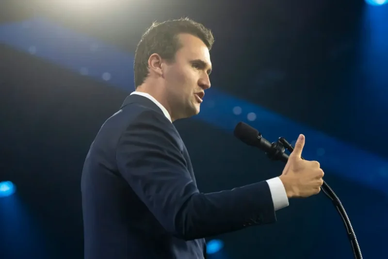 PHOENIX, ARIZONA - DECEMBER 22: Turning Point USA executive director Charlie Kirk speaks during Turning Point USA's AmericaFest at the Phoenix Convention Center on December 22, 2024 in Phoenix, Arizona. The annual four day conference geared toward energizing and connecting conservative youth hosts some of the country's leading conservative politicians and activists. (Photo by Rebecca Noble/Getty Images)