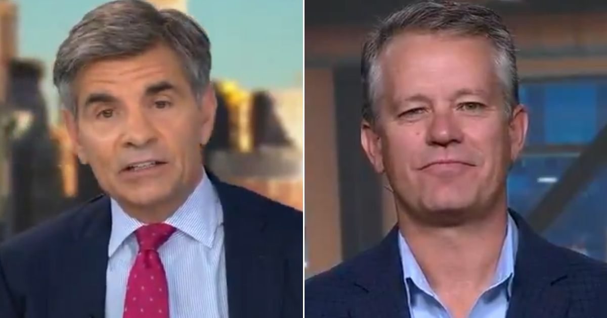 ABC's George Stephanopoulos, left, did his best to get Walmart CEO John Furner to bash President Donald Trump's policies, but was ultimately unsuccessful.