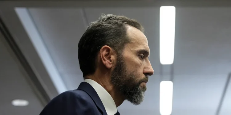 WASHINGTON, DC - AUGUST 01: Special Counsel Jack Smith departs after delivering remarks on a recently unsealed indictment including four felony counts against former U.S. President Donald Trump on August 1, 2023 in Washington, DC. Trump was indicted on four felony counts for his alleged efforts to overturn the 2020 election. (Photo by Drew Angerer/Getty Images)