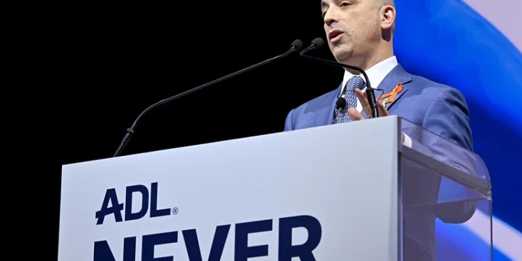 NEW YORK, NEW YORK - MARCH 04: ADL CEO Jonathan Greenblatt speaks onstage ADL