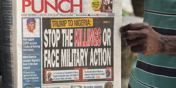 Trump Threatens to Send US Military 'Guns-a-Blazing' to Nigeria Stop Slaughter of Christians