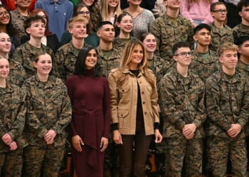 Melania Trump and Usha Vance visit U.S. troops and their families at Camp Lejeune in N.C. – One America News Network