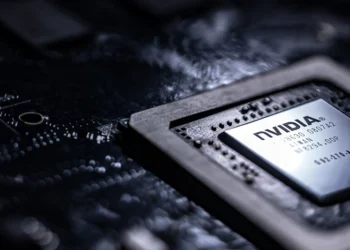 This photograph taken in Paris on February 23, 2024 shows a US multinational Nvidia