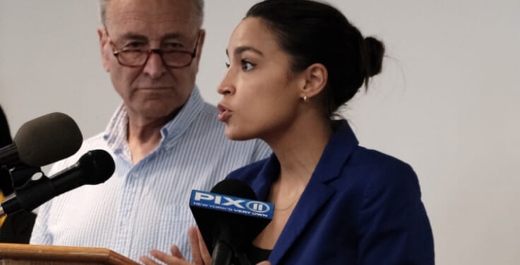AOC Scrams After Sidestepping Question on Whether Schumer Should Remain as Minority Leader