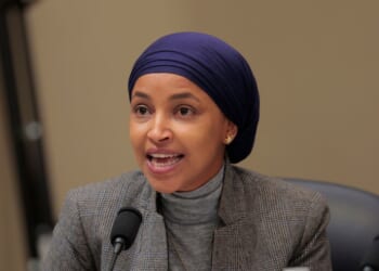 Rep. Ilhan Omar, a Democrat from Minnesota, speaks during a markup meeting with the House Budget Committee on Capitol Hill on May 16, 2025, in Washington, D.C.