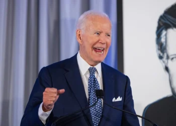 BOSTON, MASSACHUSETTS - OCTOBER 26: Former U.S. President Joe Biden delivers remarks during the Edward Kennedy Institute